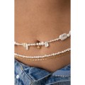 Waist Belly Beads Chain Body nikkel free iron and beads freshwater pearls from silver 925 handmade 